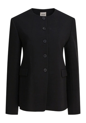 KHAITE button-front tailored jacket - Black