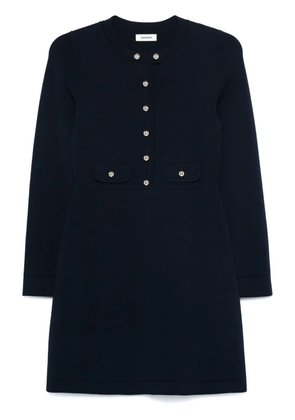 SANDRO A-line mini dress - Blue