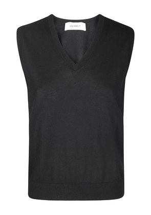 Lisa Yang knitted cashmere V-neck vest - Black