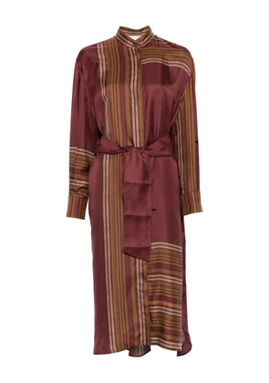 Max Mara Pietre striped midi dress - Red