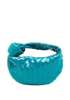 Bottega Veneta Pre-Owned 2012-2025 Mini Patent Intrecciato Jodie hobo bag - Blue