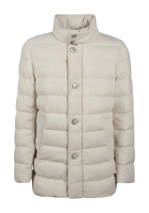 Herno slim-fit quilted padded jacket - Neutrals