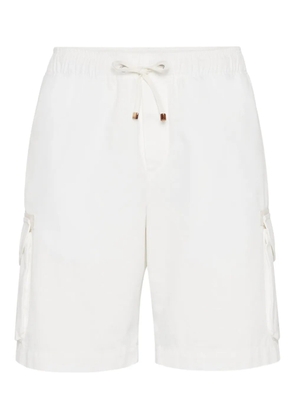 Brunello Cucinelli cargo-pockets shorts - White