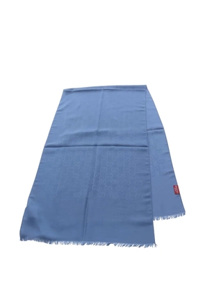 Gucci Pre-Owned patterned scarf - Blue