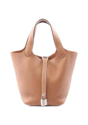 Hermès Pre-Owned 2024 Picotan Lock PM leather shoulder bag - Brown