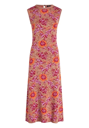 ETRO floral-jacquard sleeveless maxi dress - Pink