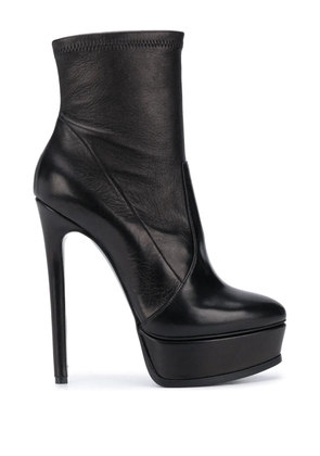 Casadei platform ankle boots - Black