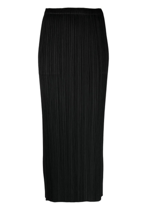 Pleats Please Issey Miyake Basics pleated midi skirt - Black