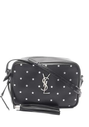 Saint Laurent Pre-Owned 2010s Lou star-pattern shoulder bag - Black