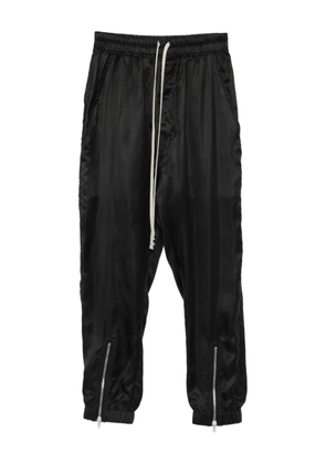 Rick Owens drawstring zip-cuff trousers - Black