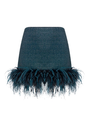Oséree Lumière Plumage mini skirt - Blue