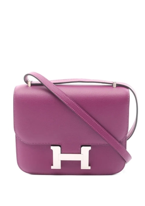 Hermès Pre-Owned 2019 mini 3 Constance silver-hardware shoulder bag - Purple