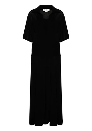 Victoria Beckham panelled knitted maxi dress - Black