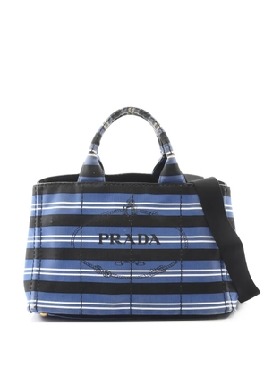 Prada Pre-Owned 2000s Canapa striped two-way handbag - Blue