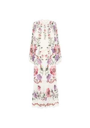 FARM Rio floral-print maxi dress - White