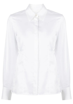 Helmut Lang slash silk shirt - White