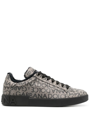 Dolce & Gabbana Portofino jacquard sneakers - Black