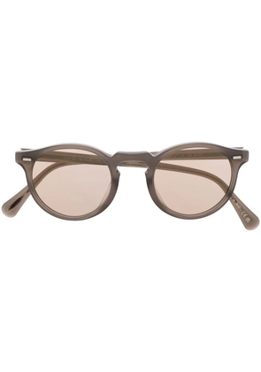 Oliver Peoples Gregory round-frame sunglasses - Brown