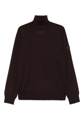 MM6 Maison Margiela roll-neck panelled sweater - Brown