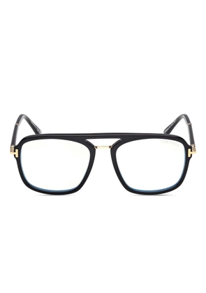 TOM FORD Eyewear hinge-detail double-bridge glasses - Black