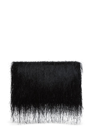 LouLou de Saison Evano fringed rectangular clutch bag - Black