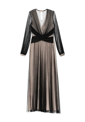 TWINSET pleated maxi dress - Black