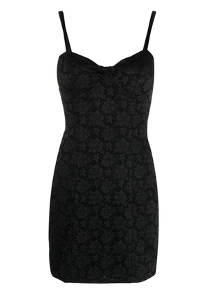 ROTATE BIRGER CHRISTENSEN floral jacquard minidress - Black