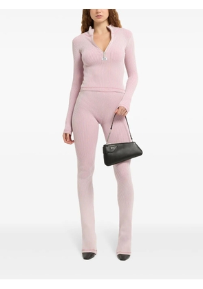 GCDS ribbed knit sweater - Pink