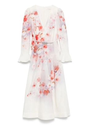 ZIMMERMANN Crush midi dress - White