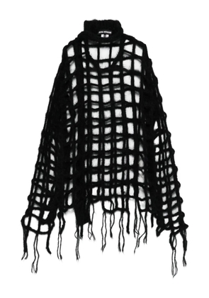 Junya Watanabe open-knit jumper - Black