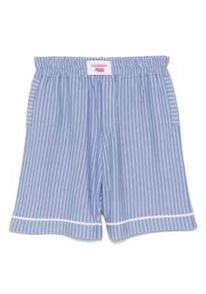 Charles Jeffrey Loverboy striped shorts - Blue