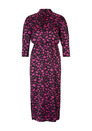 BOSS lip-print dress - Black