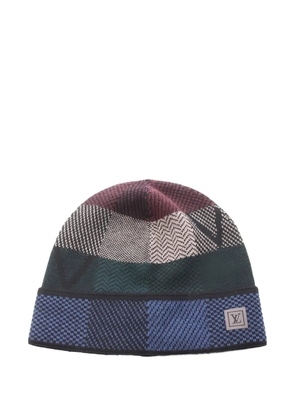 Louis Vuitton Pre-Owned 2014 headlines knit beanie - Blue