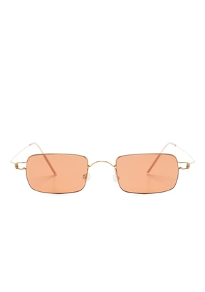 Lindberg rectangle-frame sunglasses - Gold