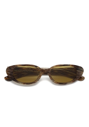 Retrosuperfuture oval-frame sunglasses - Brown