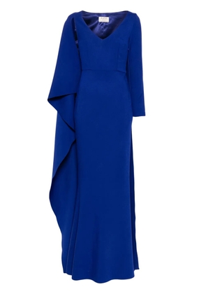 V:PM ATELIER Vinette cape-insert gown - Blue