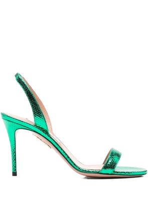 Aquazzura 85mm So Nude stiletto-heel sandals - Green