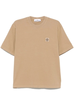 Stone Island logo-patch T-shirt - Neutrals