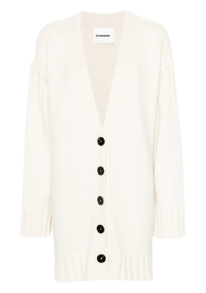 Jil Sander V-neck cashmere cardigan - White