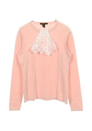 Louis Vuitton Pre-Owned 2010s long-sleeves lace top - Pink
