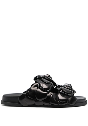 Valentino Garavani rose-detail slides - Black