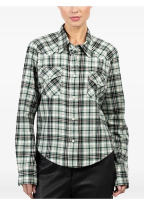 CISSA plaid-check shirt - Grey