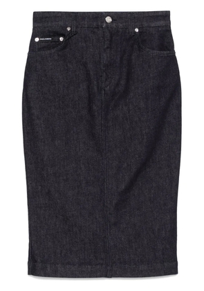Dolce & Gabbana denim midi skirt - Blue