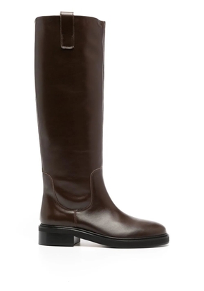 Aeyde Henry 45mm knee-length boots - Brown