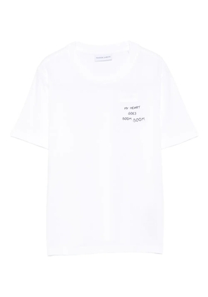 Maison Labiche embroidered cotton T-shirt - White