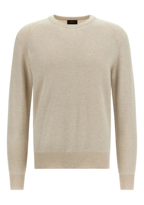Brioni ribbed crew-neck sweater - Neutrals