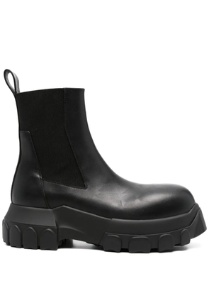 Rick Owens leather ankle boots - Black