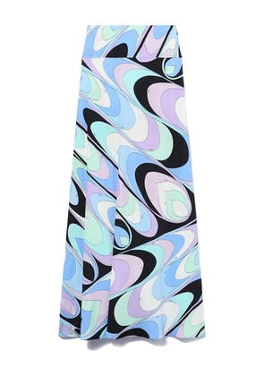 PUCCI onde-print skirt - Blue