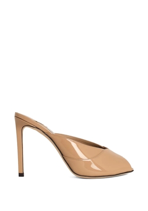 Jimmy Choo Brigitte overlapping stiletto sandals - Neutrals