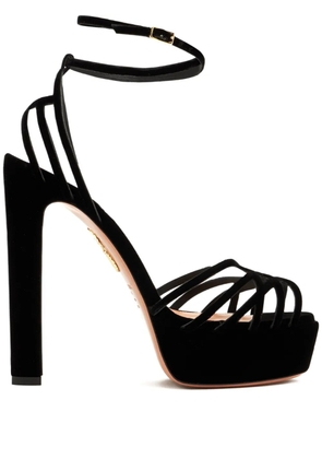 Aquazzura 130mm strap-detail sandals - Black